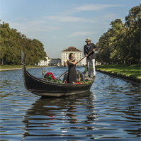 Désirée Wolff auf dem Nymphenburger Schlosskanal